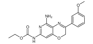 [5-Amino-3-(3-methoxy-phenyl)-2H-pyrido[4,3-b][1,4]oxazin-7-yl]-carbamic acid ethyl ester Structure