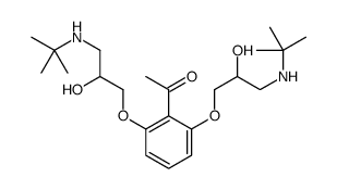 1-[2,6-bis[3-(tert-butylamino)-2-hydroxypropoxy]phenyl]ethanone Structure