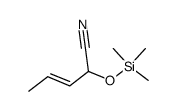 (E)-2-((trimethylsilyl)oxy)-3-pentenenitrile结构式