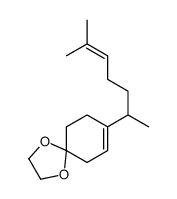 8-(6-methylhept-5-en-2-yl)-1,4-dioxaspiro[4.5]dec-7-ene结构式