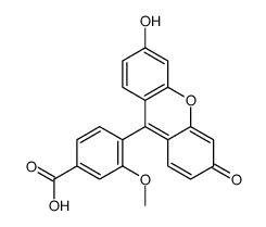 4-(3-hydroxy-6-oxoxanthen-9-yl)-3-methoxybenzoic acid结构式