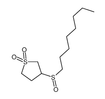 3-octylsulfinylthiolane 1,1-dioxide结构式