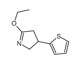 5-ethoxy-3-thiophen-2-yl-3,4-dihydro-2H-pyrrole结构式