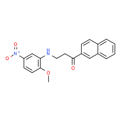 3-(2-methoxy-5-nitroanilino)-1-(2-naphthyl)-1-propanone Structure