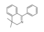 4,4-dimethyl-1-phenyl-3H-isoquinoline结构式