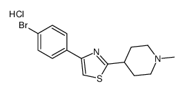 4-(4-bromophenyl)-2-(1-methylpiperidin-4-yl)-1,3-thiazole,hydrochloride结构式