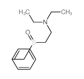 2-benzylsulfinyl-N,N-diethyl-ethanamine结构式