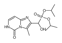 2-<(Diisopropoxyphosphinyl)hydroxymethyl>-3-methylimidazo<1,2-c>pyrimidin-5(6H)-on结构式