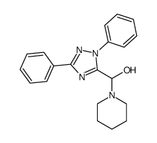 (2,5-Diphenyl-2H-[1,2,4]triazol-3-yl)-piperidin-1-yl-methanol结构式