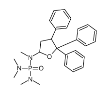 N-[bis(dimethylamino)phosphoryl]-N-methyl-4,5,5-triphenyloxolan-2-amine结构式