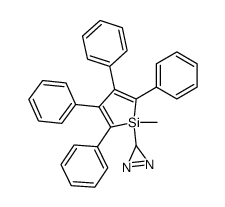 1-methyl-2,3,4,5-tetraphenylsilacyclopentadienyl-diazirine结构式