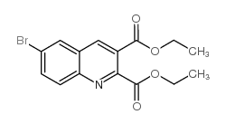 diethyl 6-bromoquinoline-2,3-dicarboxylate结构式