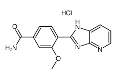 2-(2'-Methoxy-4'-aminocarbonyl-phenyl)-imidazo[4,5-b]pyridine hydrochloride Structure