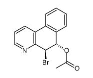 Acetic acid (5S,6S)-5-bromo-5,6-dihydro-benzo[f]quinolin-6-yl ester Structure