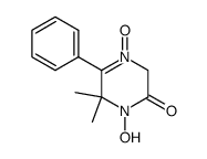 1-hydroxy-6,6-dimethyl-2-oxo-5-phenyl-1,2,3,6-tetrahydropyrazine 4-oxide结构式