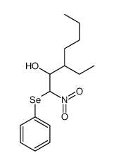 3-ethyl-1-nitro-1-phenylselanylheptan-2-ol Structure
