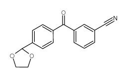 3-CYANO-4'-(1,3-DIOXOLAN-2-YL)BENZOPHENONE Structure