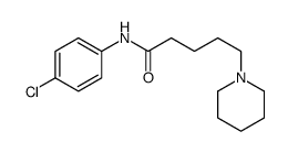 N-(4-chlorophenyl)-5-piperidin-1-ylpentanamide结构式
