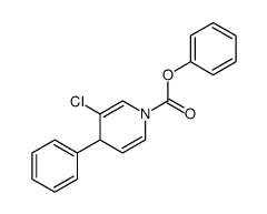 1(4H)-Pyridinecarboxylic acid, 3-chloro-4-phenyl-, phenyl ester Structure