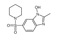 1-hydroxy-2-methyl-6-piperidin-1-ylsulfonylbenzimidazole结构式