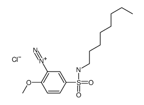 2-methoxy-5-(octylsulfamoyl)benzenediazonium,chloride Structure