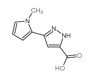 3-(1-methylpyrrol-2-yl)-1H-pyrazole-5-carboxylic acid Structure