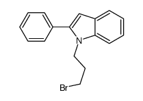 1-(3-bromopropyl)-2-phenylindole Structure