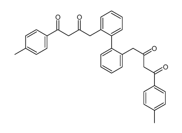 1-(4-methylphenyl)-4-[2-[2-[4-(4-methylphenyl)-2,4-dioxobutyl]phenyl]phenyl]butane-1,3-dione结构式