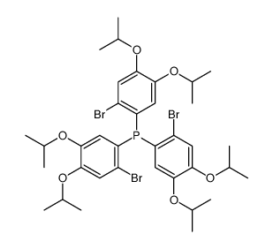 tris[2-bromo-4,5-di(propan-2-yloxy)phenyl]phosphane Structure