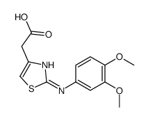 2-[2-(3,4-dimethoxyanilino)-1,3-thiazol-4-yl]acetic acid Structure