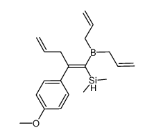 (p-MeOC6H4)(All)3(Me)2C2HBSi Structure