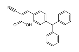 3-(4-benzhydrylphenyl)-2-cyanoprop-2-enoic acid Structure
