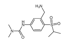 3-(3-(Aminomethyl)-4-(isopropylsulfonyl)phenyl)-1,1-dimethylurea结构式