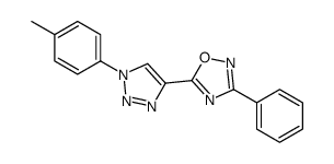 5-[1-(4-methylphenyl)triazol-4-yl]-3-phenyl-1,2,4-oxadiazole结构式