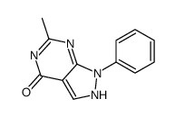 6-methyl-1-phenyl-1,5-dihydro-4H-pyrazolo[3,4-d]pyrimidin-4-one structure