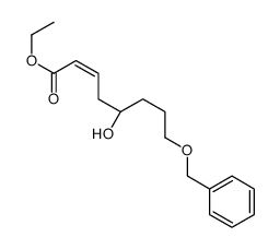 ethyl (5S)-5-hydroxy-8-phenylmethoxyoct-2-enoate结构式