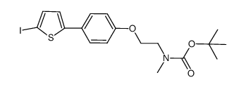 tert-butyl N-methyl-N-[2-[4-(5-iodothiophen-2-yl)phenoxy]ethyl]carbamate结构式