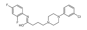 4-[4-(3-chlorophenyl)piperazin-1-yl]-N-(2,4-difluorophenyl)butanamide Structure