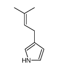 3-(3-methylbut-2-enyl)-1H-pyrrole结构式