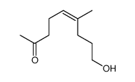 9-hydroxy-6-methylnon-5-en-2-one结构式