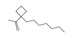 1-acetyl-1-heptylcyclobutane Structure