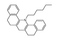 14-hexyl-5,6,7,8,9,14-hexahydrodibenzo[c,h]acridine结构式