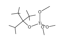 Titanium, 3-(1,1-dimethylethyl)-2,2,4,4-tetramethyl-3-pentanolatotrimethoxy-, (T-4)- Structure