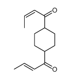 1-(4-but-2-enoylcyclohexyl)but-2-en-1-one结构式