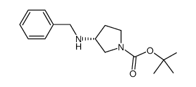 (R)-3-benzylaminopyrrolidine-1-carboxylic acid tert-butyl ester Structure