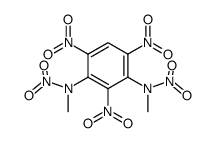 N,N'-dimethyl-2,4,6,N,N'-pentanitro-m-phenylenediamine结构式