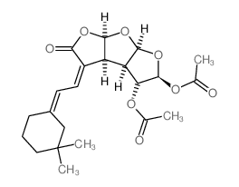 Difuro[2,3-b:3',2'-d]furan-2(3H)-one,4,5-bis- (acetyloxy)-3-[(2E)-(3,3-dimethylcyclohexylidene) ethylidene]hexahydro-,(3Z,3aS,3bR,- 4R,5S,6aS,7aR)- Structure