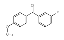 (3-氟苯基)(4-甲氧基苯基)甲酮结构式