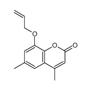 8-allyloxy-4,6-dimethylcoumarin Structure