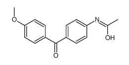 N-[4-(4-methoxybenzoyl)phenyl]acetamide structure